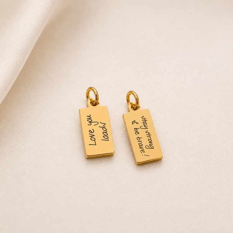 engraved pendants
