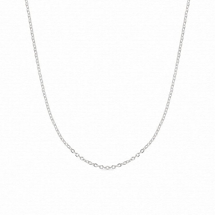 Silver chain necklace for custom jewellery
