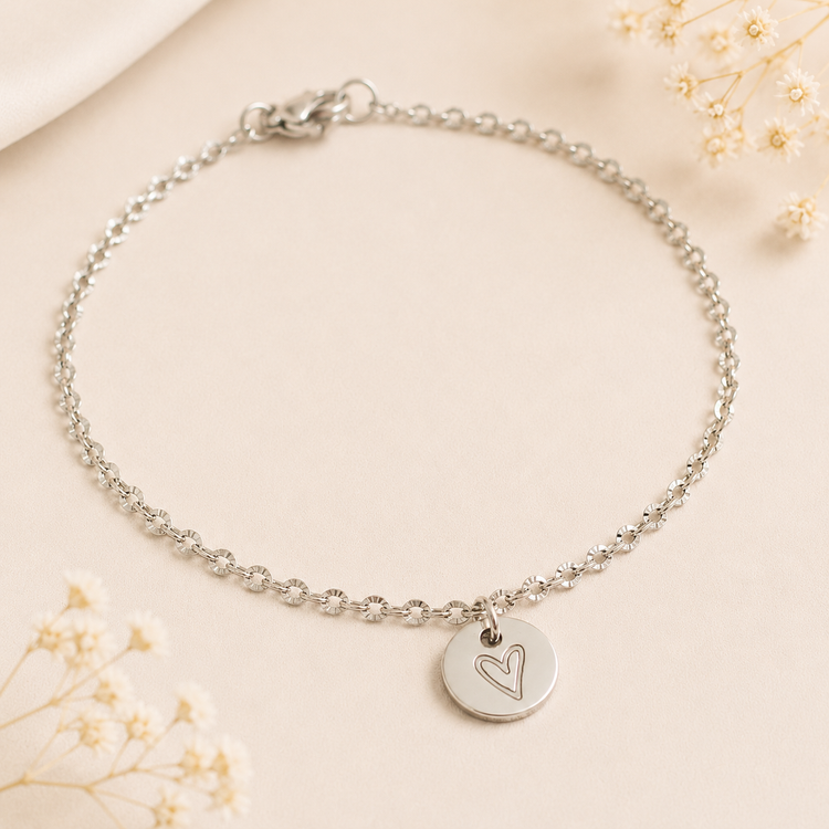 Bracelet with engraved message