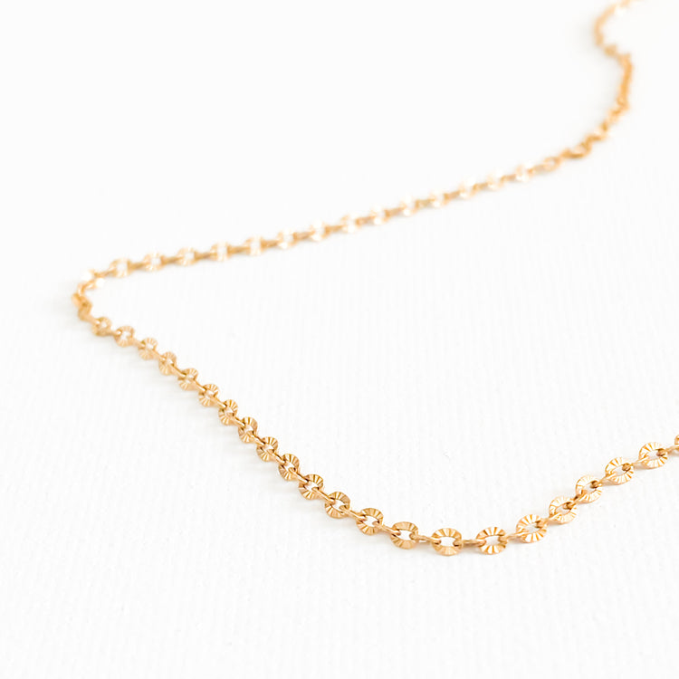 Gold chain necklace for custom jewellery
