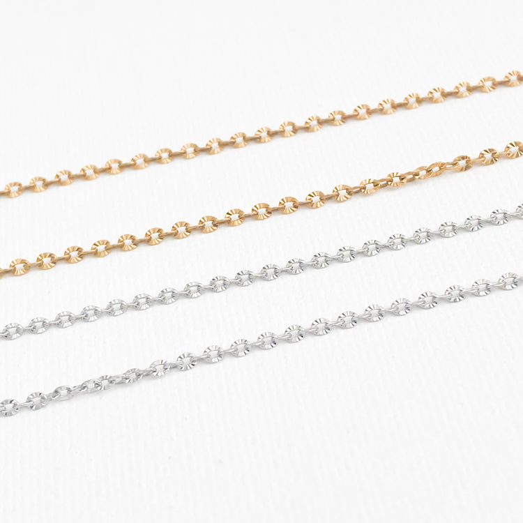  gold and silver chains for Scribe & Charm necklace