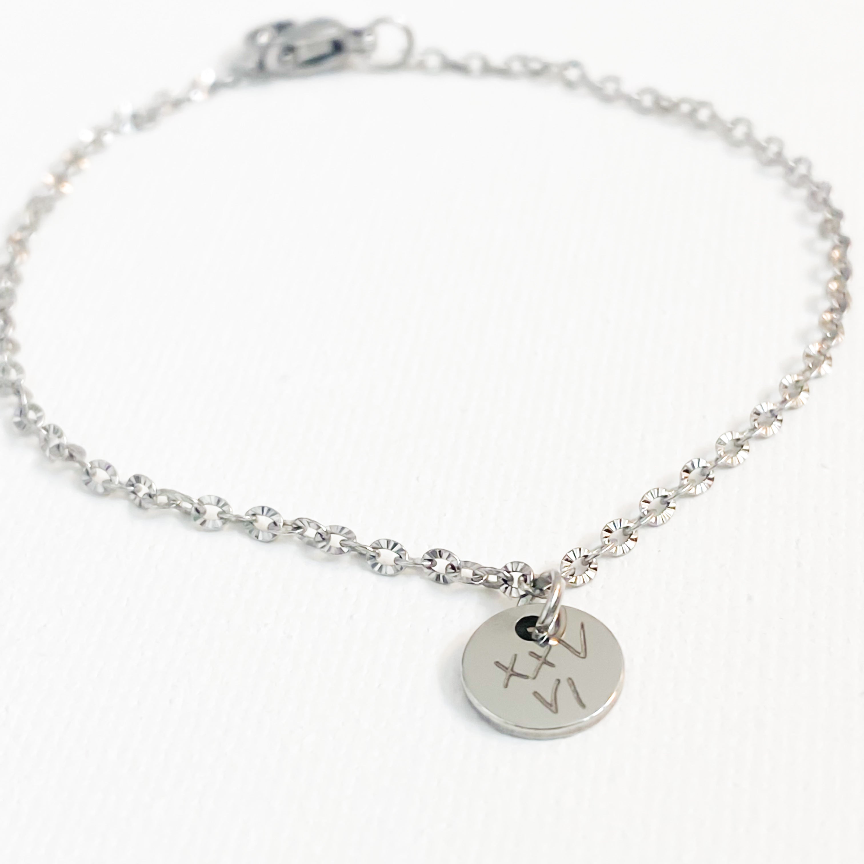 Delicate Memorial Handwriting Bracelet
