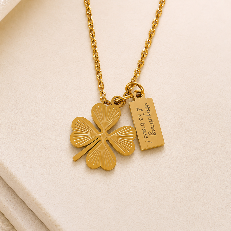 Good luck necklace personalised