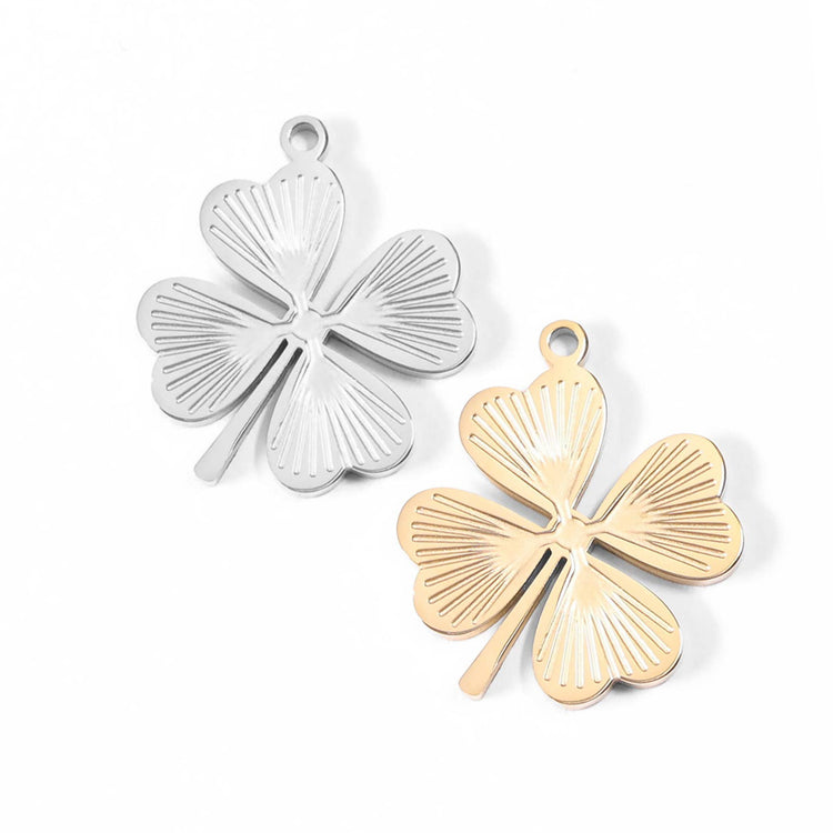 Lucky Clover pendants sunburst